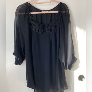 NWOT Black Rainn Blouse